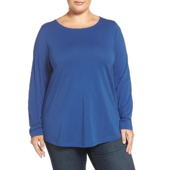 SEJOUR Long Sleeve Tee(PLUS SIZE) - Picture 1 of 5